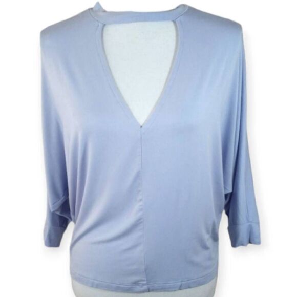 FOREVER 21 LT.BLUE/LAVENDER TOP SZ.S EUC. - Picture 1 of 4